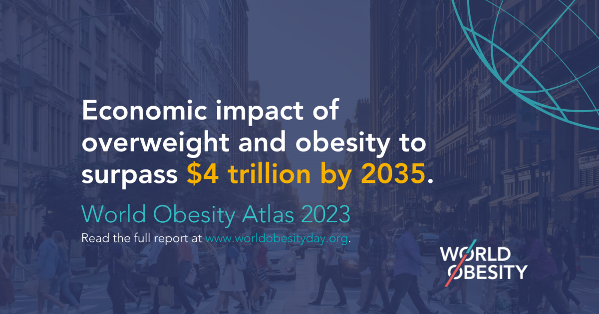 Economic impact of overweight and obesity to surpass 4 trillion by