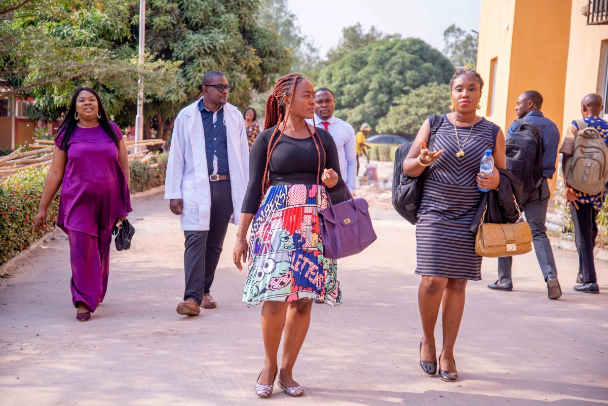 Colleagues walking 3