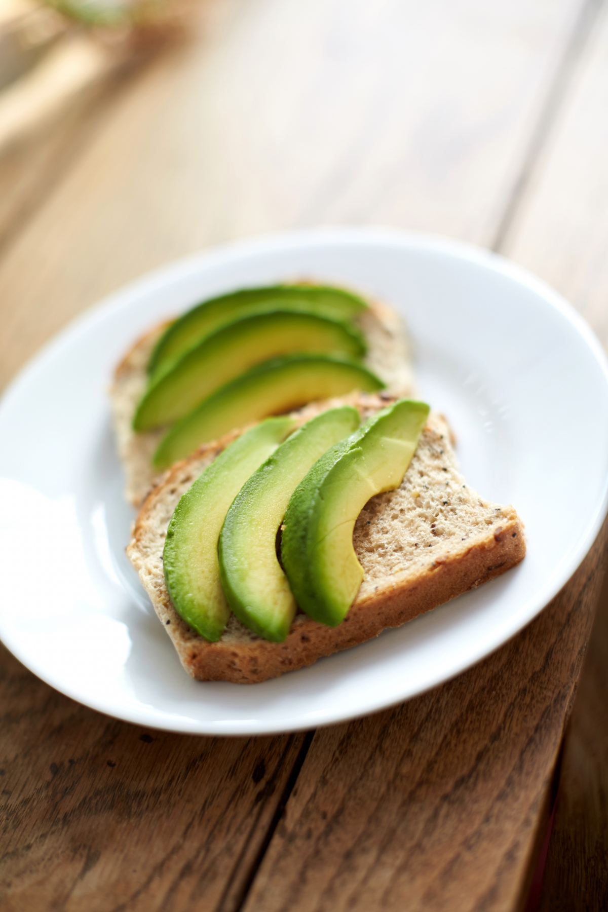 Avocado on wholemeal bread 