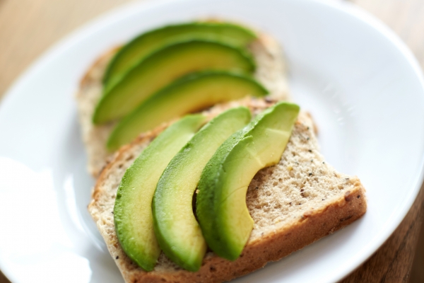 Avocado on wholemeal bread 