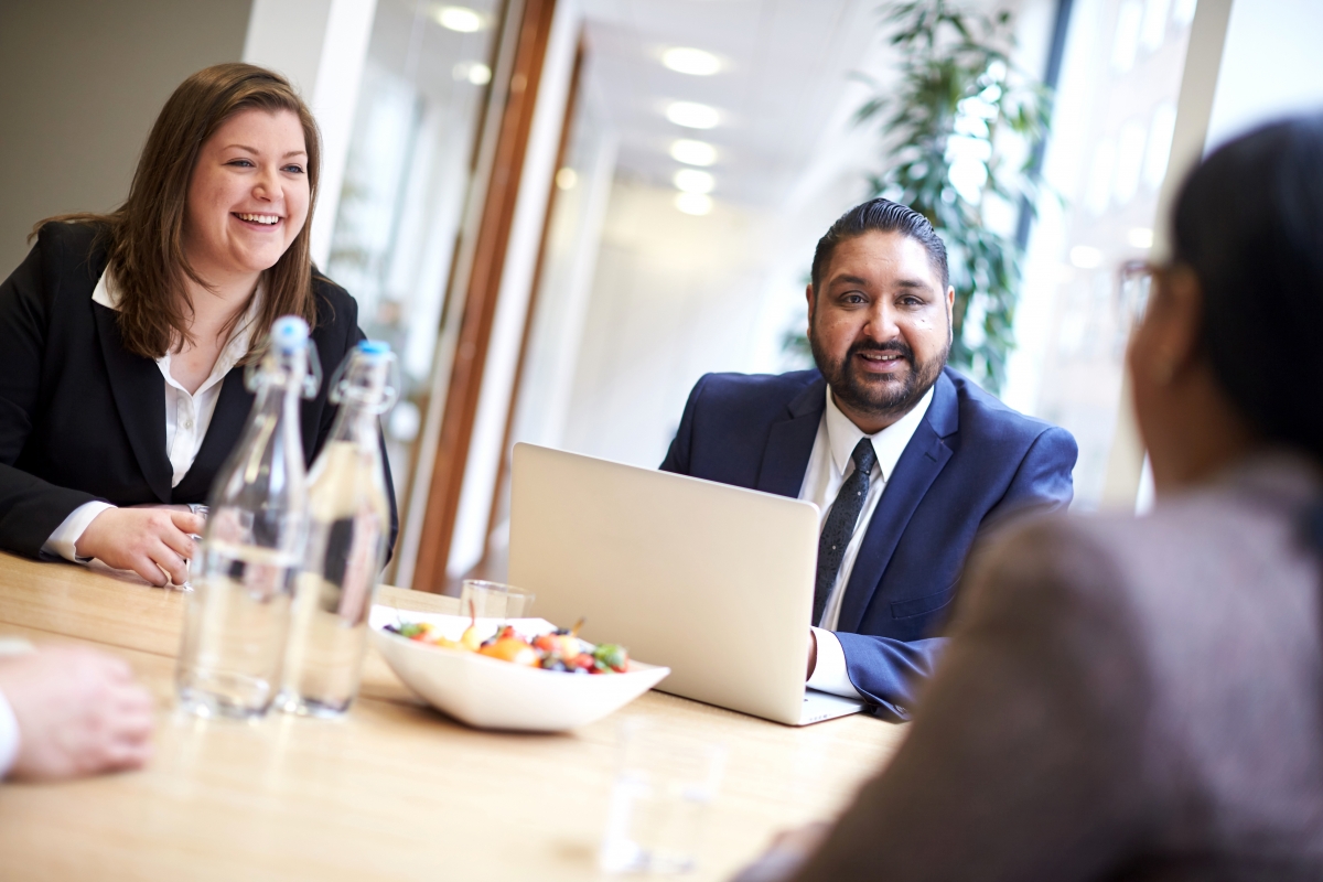 Business people at a meeting 