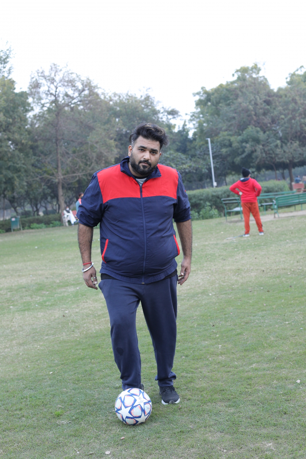 Playing football in the park 2