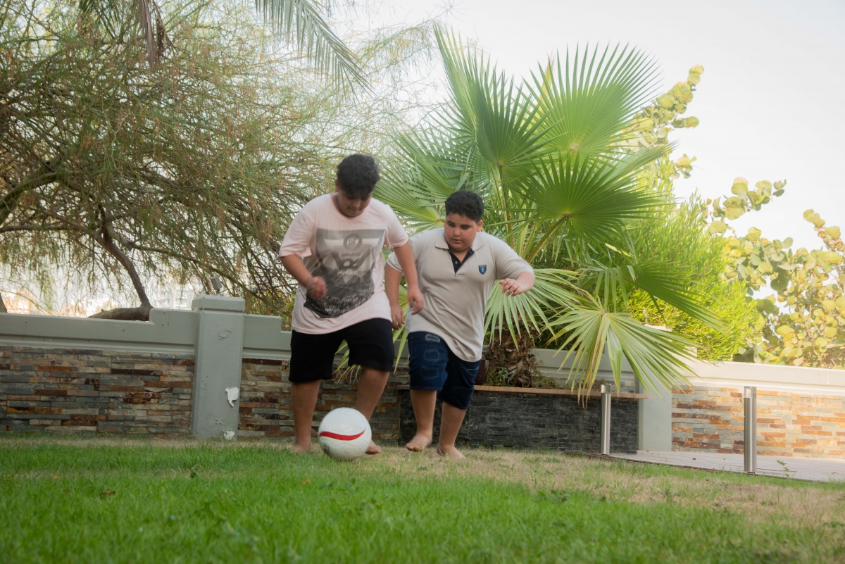 Playing football 2